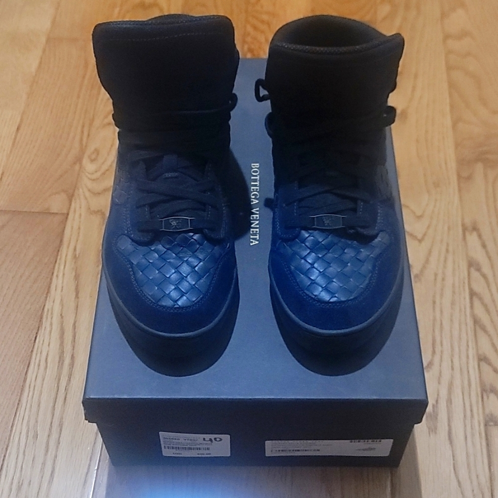 Bottega Veneta - Size 40 - Int. Speedster calf/ sued - dark navy - sneaker